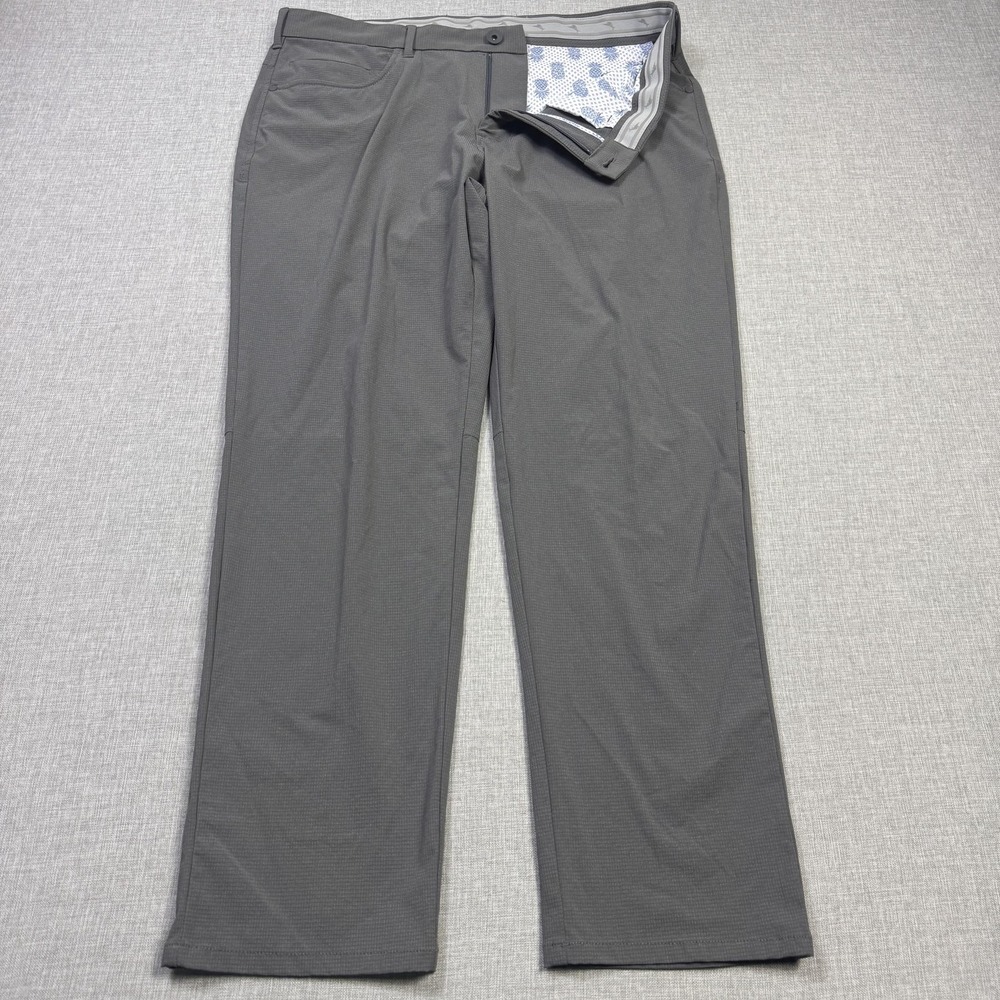 Tommy Bahama Chip Shot Golf Pants Mens 36x30 Gray Stretch Easy Care Flat Front